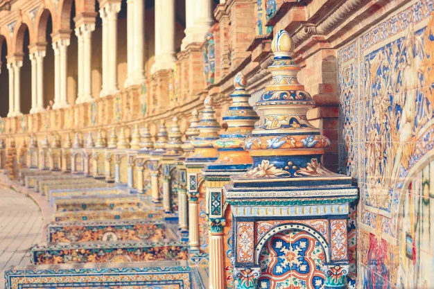 ornament tiles square spain